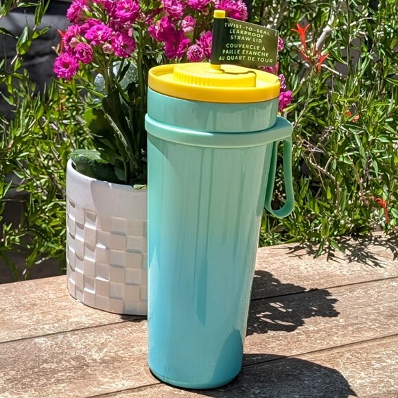 NWT Starbucks Summer 2025 Ocean Green Blue SS Carry Loop Leak Proof Tumbler - Picture 1 of 8